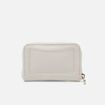 Billetera rosalba  de cuero para mujer - Hueso