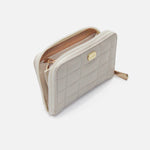 Billetera rosalba  de cuero para mujer - Hueso