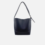 Cartera elemental de cuero para mujer - Negro