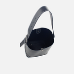 Cartera elemental de cuero para mujer - Negro