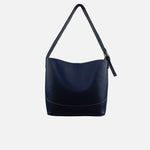 Cartera elemental de cuero para mujer - Azul