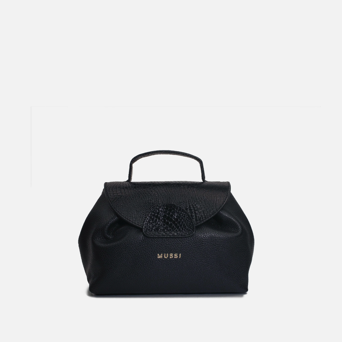 Bolso manos libres milan de cuero para mujer - Negro