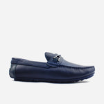 Mocasin plano sanji de sintético para hombre - Azul