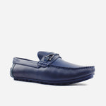 Mocasin plano sanji de sintético para hombre - Azul