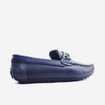 Mocasin plano sanji de sintético para hombre - Azul