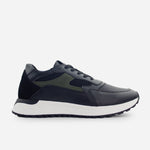 Tenis con plataforma franscesco de sintético para hombre - Negro
