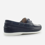 Mocasin plano mephisto de cuero para hombre - Negro