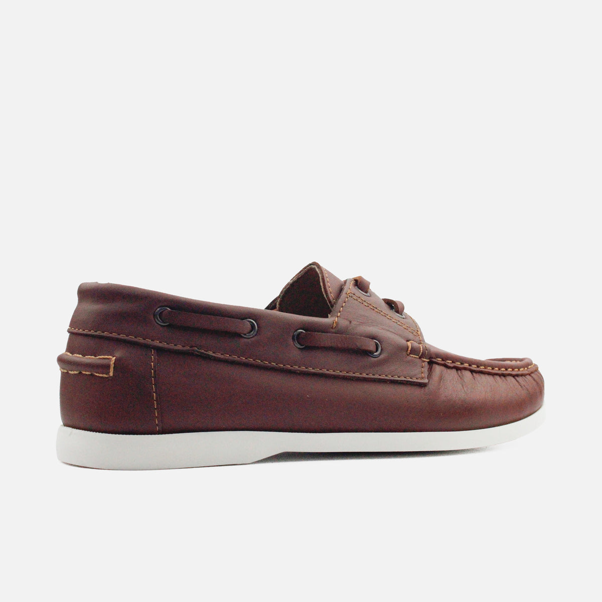 Mocasin plano mephisto de cuero para hombre - Brandy