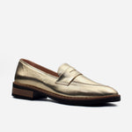 Mocasin plano vania de sintético para mujer - Oro