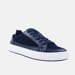 Tenis rosella de cuero para hombre - Azul