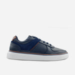 Tenis Sneakers tor de cuero para hombre - Azul