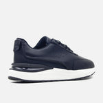 Tenis merlin de cuero para hombre - Negro