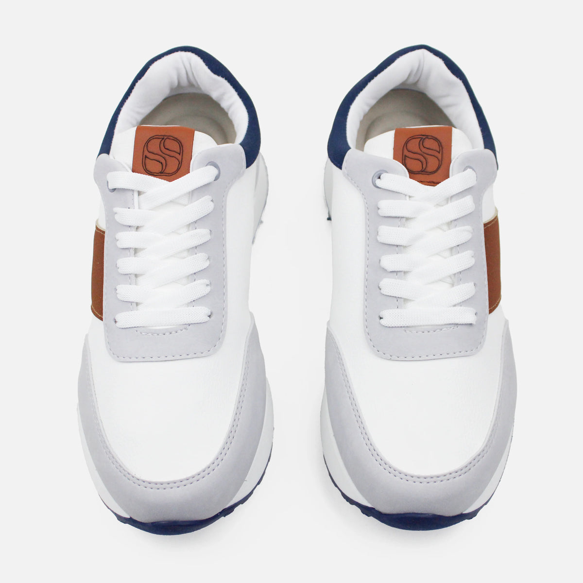 Tenis leila de sintético para hombre - Gris