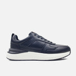 Tenis santi de cuero para hombre - Negro