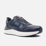 Tenis santi de cuero para hombre - Negro