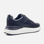 Tenis santi de cuero para hombre - Negro