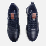 Tenis santi de cuero para hombre - Negro