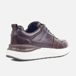 Tenis santi de cuero para hombre - Café