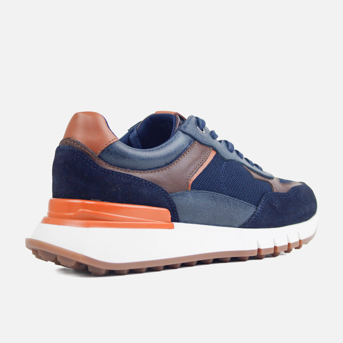 Tenis dante de cuero para hombre - Azul