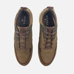 Tenis elio de cuero para hombre - Verde