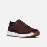 Tenis marcus de cuero para hombre - Café