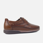 Mocasin plano elian de cuero para hombre - Miel