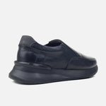 Tenis deisy de cuero para hombre - Negro