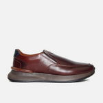 Tenis deisy de cuero para hombre - Brandy