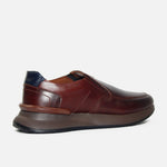 Tenis deisy de cuero para hombre - Brandy