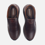 Tenis deisy de cuero para hombre - Brandy