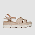 Sandalia chunky elina de sintético para mujer - Beige