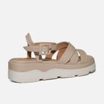 Sandalia chunky elina de sintético para mujer - Beige