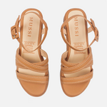 Sandalia chunky elina de sintético para mujer - Miel