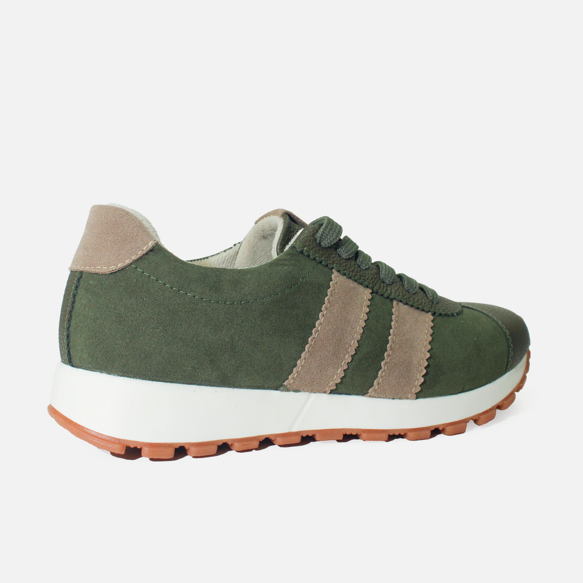 Tenis salina de cuero para mujer - Verde