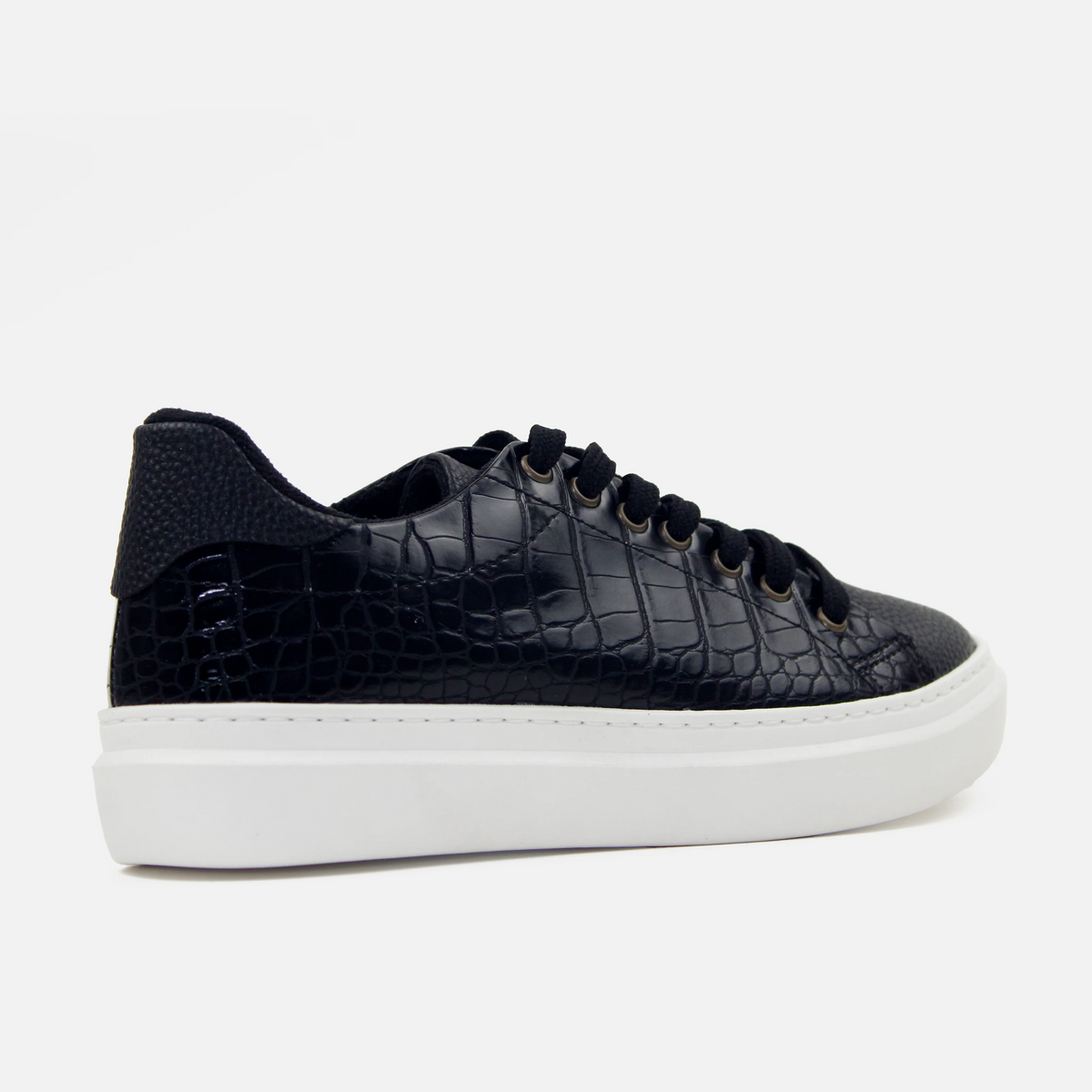 Tenis con plataforma luciana de sintético para mujer - Negro