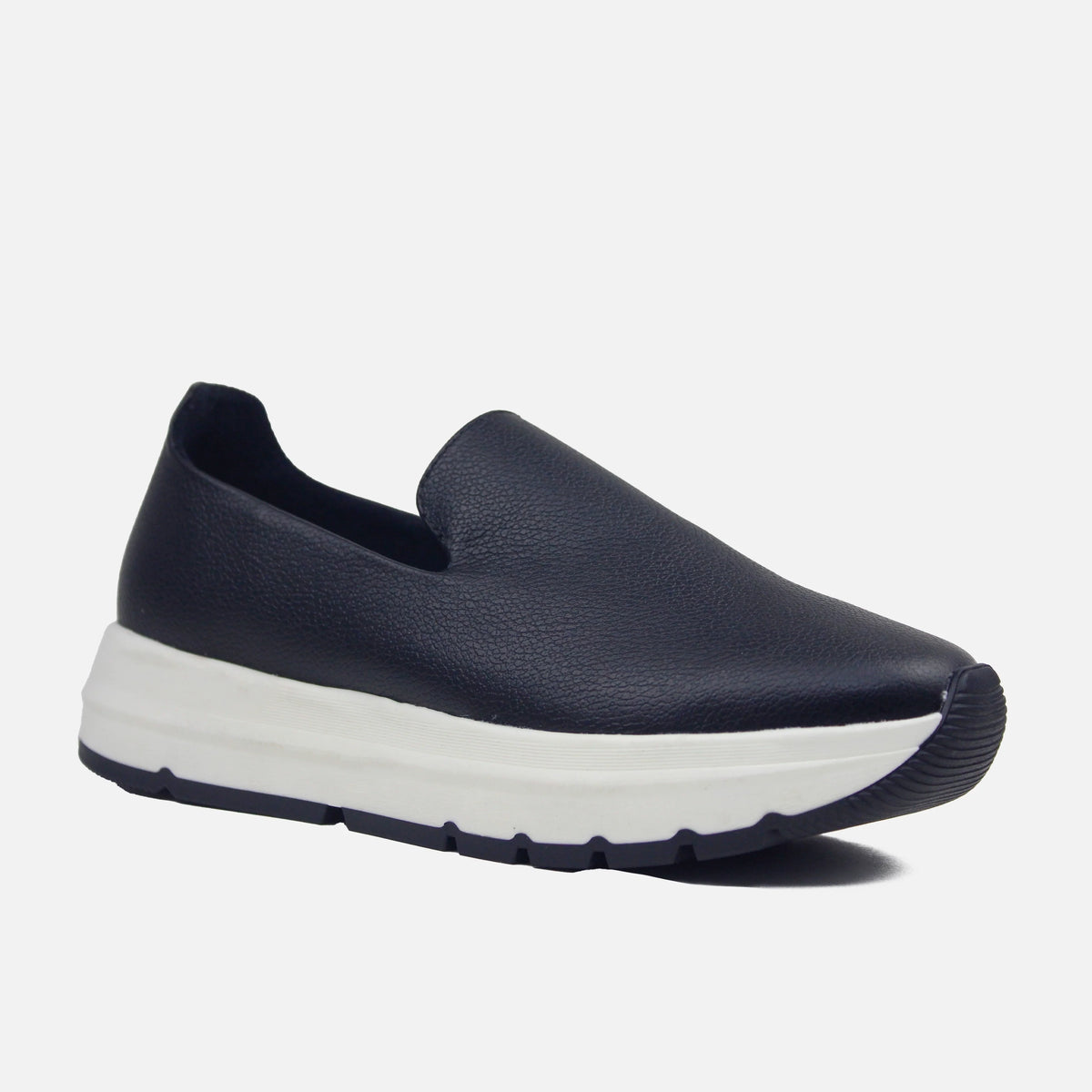 Tenis naira de cuero para mujer - Negro