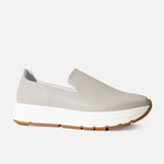 Tenis naira de cuero para mujer - Gris