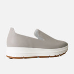 Tenis naira de cuero para mujer - Gris