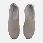 Tenis naira de cuero para mujer - Gris