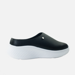 Tenis amaia de cuero para mujer - Negro