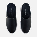 Tenis amaia de cuero para mujer - Negro