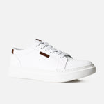 Tenis nayla de cuero para mujer - Blanco