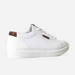 Tenis nayla de cuero para mujer - Blanco