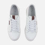 Tenis nayla de cuero para mujer - Blanco