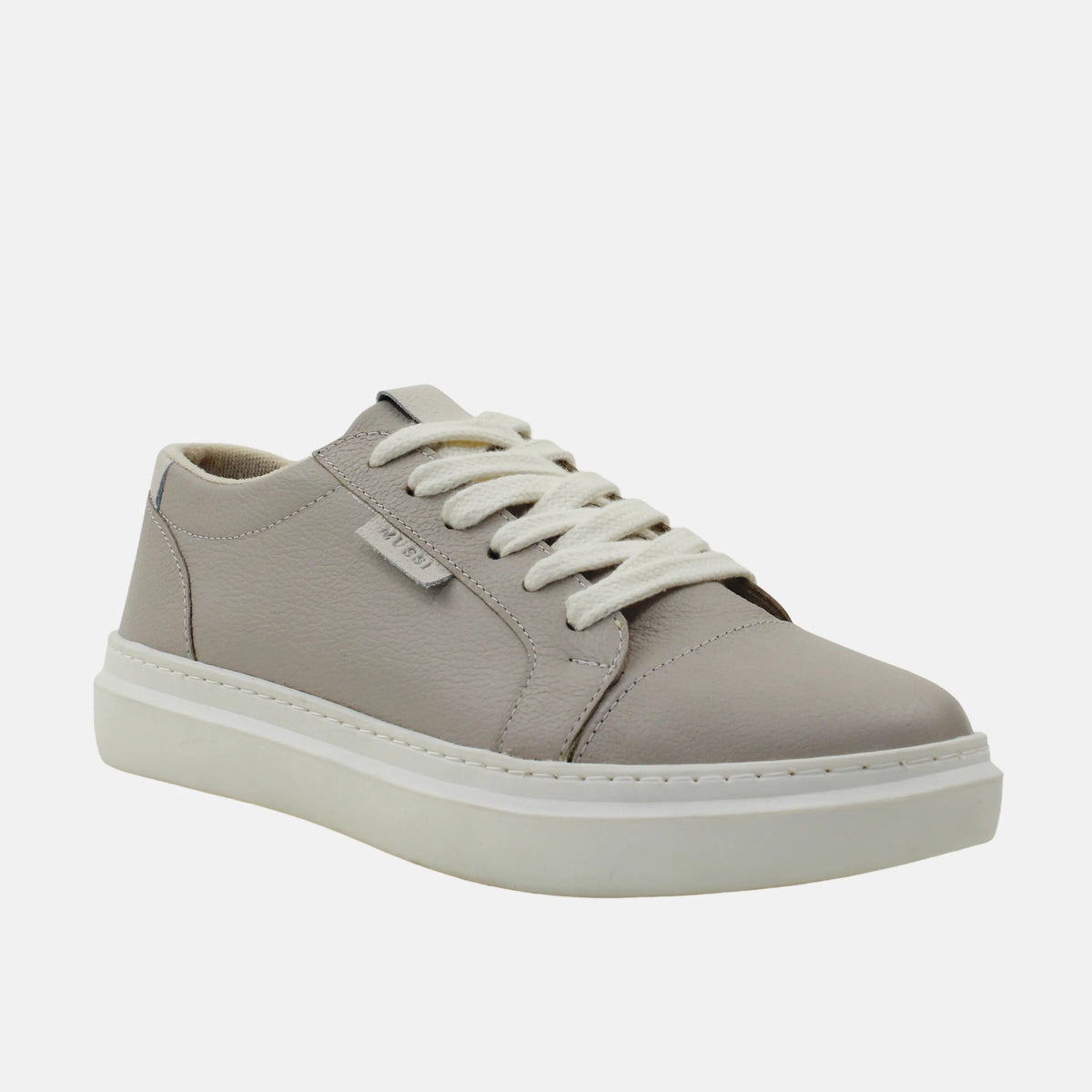 Tenis nayla de cuero para mujer - Gris