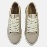 Tenis nayla de cuero para mujer - Gris