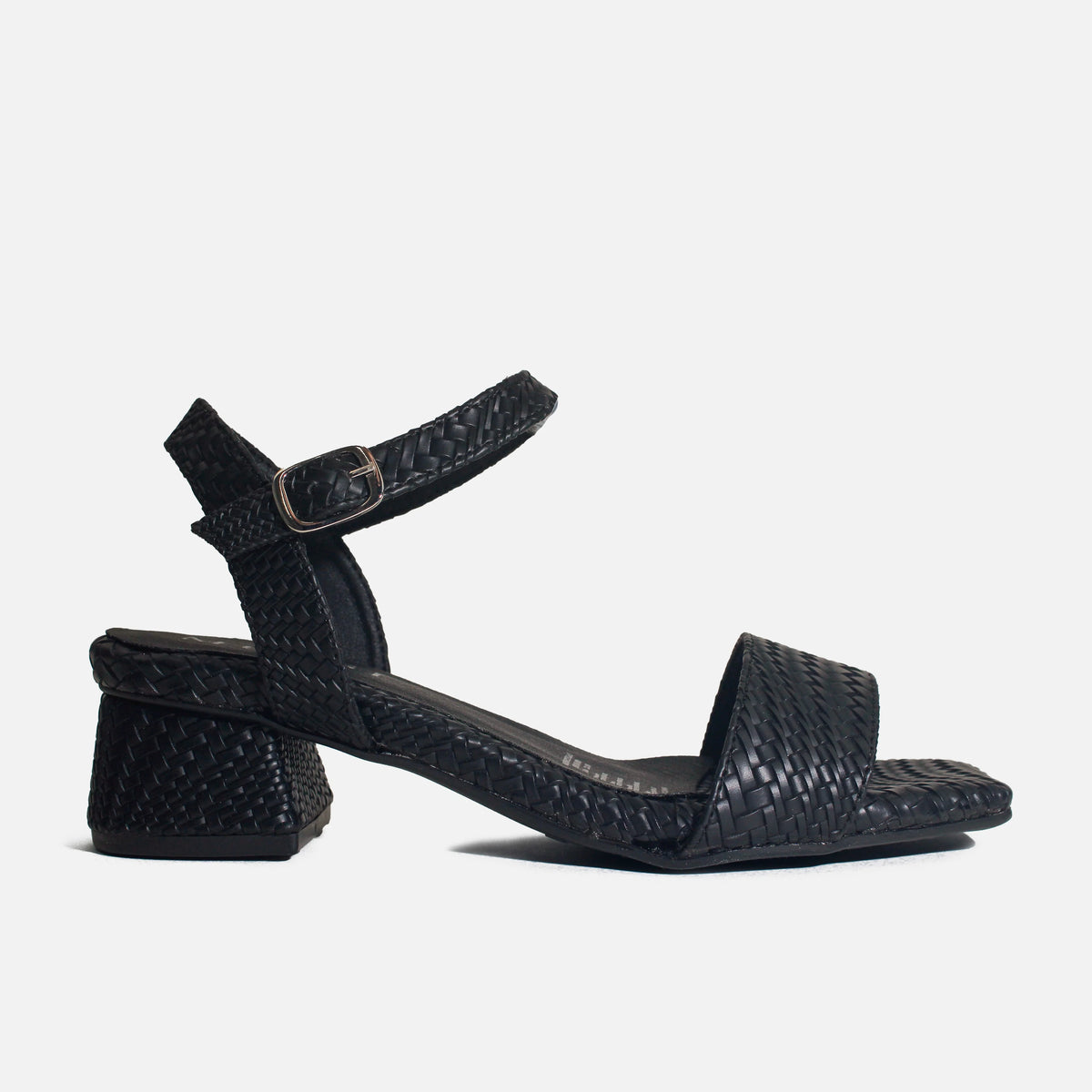 Sandalia tacon lilia de sintético para mujer - Negro