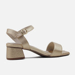 Sandalia tacon lilia de sintético para mujer - Oro