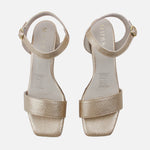 Sandalia tacon lilia de sintético para mujer - Oro