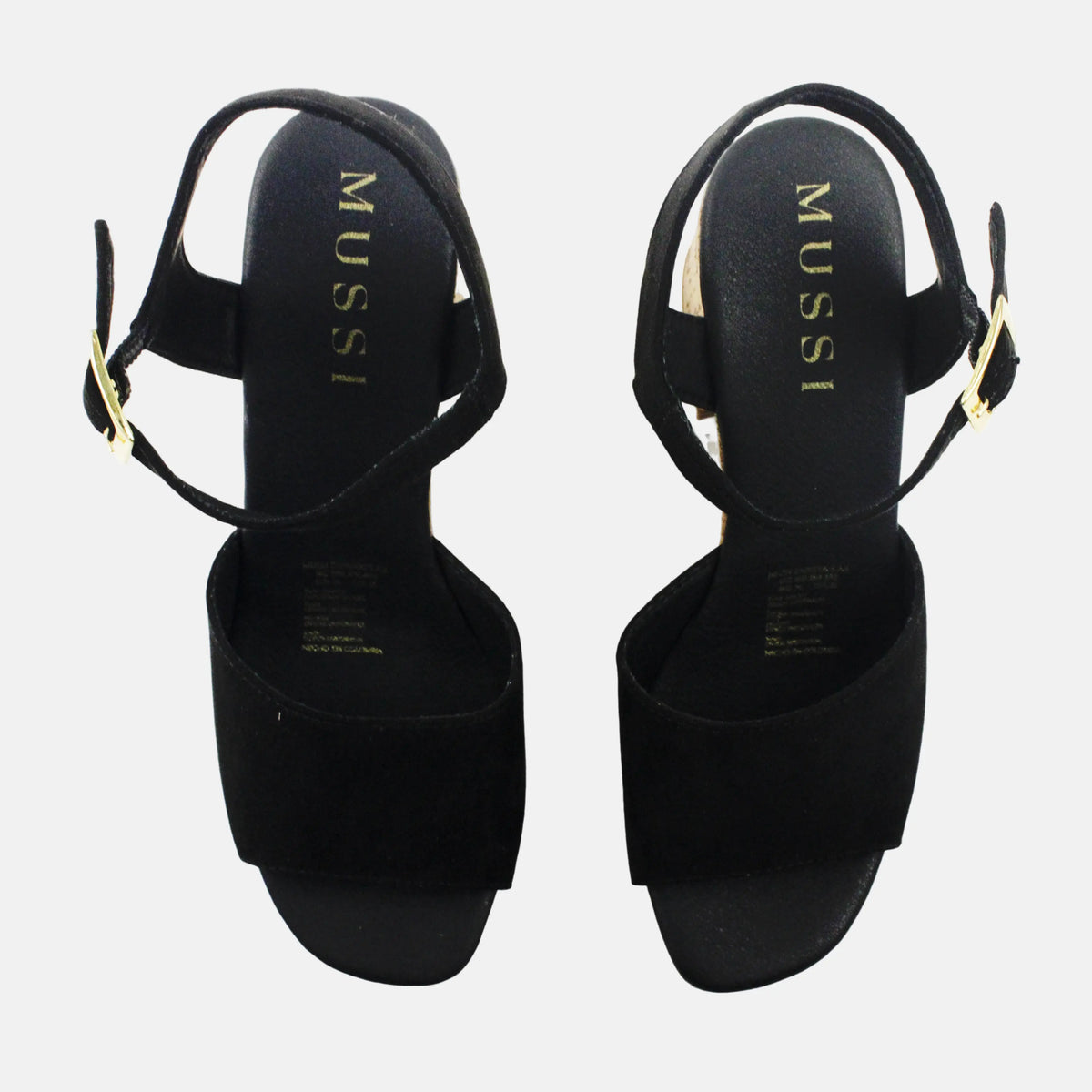Sandalia tacon plataforma zea de sintético para mujer - Negro